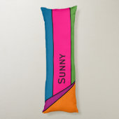 Coussins Longs MOSAIC rayures triangles couleur III + vos idées (Dos (Vertical))