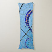 Coussins Longs Mosaïque de miroir bleu Abstrait (Devant (Vertical))