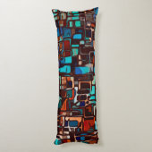Coussins Longs mosaïque de vitrail abstrait (Dos (Vertical))