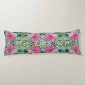 Coussins Longs Mosaïque du jardin rose (Dos)