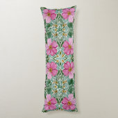 Coussins Longs Mosaïque du jardin rose (Dos (Vertical))