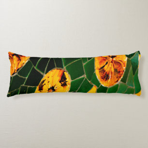 Coussins Longs Mosaïque espagnole verte et jaune