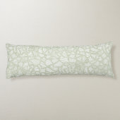 Coussins Longs Mosaïque feuille aléatoire vert pâle (Dos)
