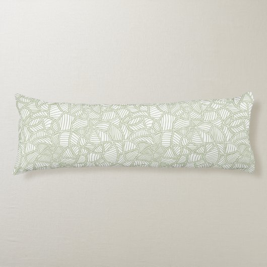 Coussins Longs Mosaïque feuille aléatoire vert pâle (Devant)