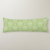 Coussins Longs Moss Green Damask (Devant)