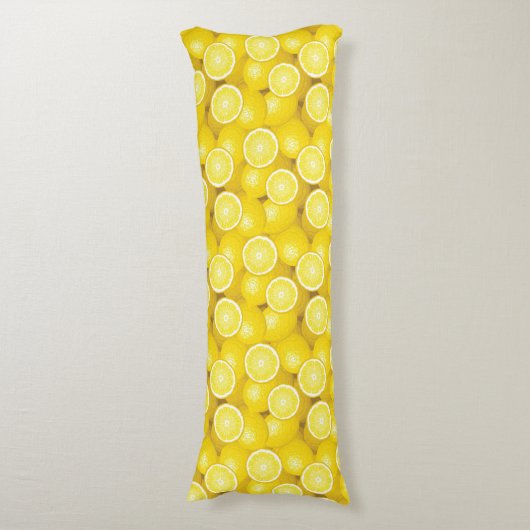 Coussins Longs Motif 2 de citron (Devant (Vertical))