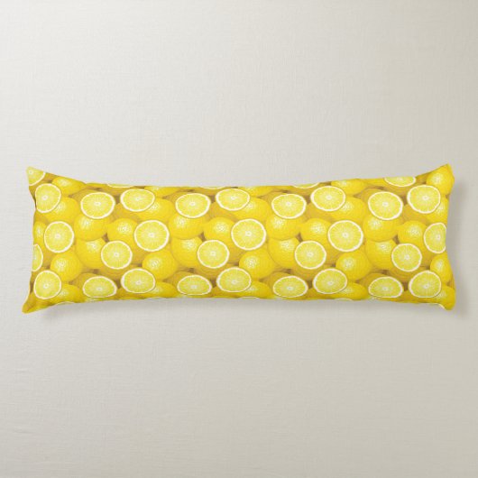 Coussins Longs Motif 2 de citron (Devant)
