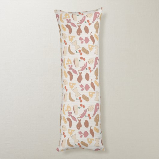 Coussins Longs Motif 2 de nourriture (Dos (Vertical))