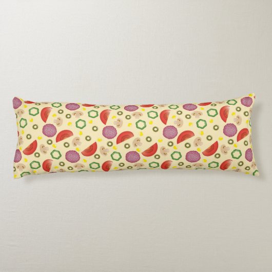 Coussins Longs Motif 2 de pizza (Dos)