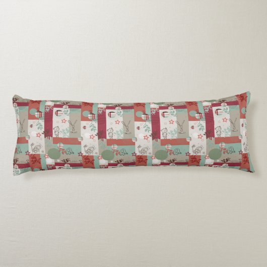 Coussins Longs Motif 2 d'édredon de bébé (Dos)