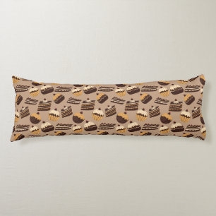 Coussins Longs Motif 3 de chocolat et de pâtisseries