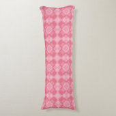 Coussins Longs Motif à carreaux rose argyle (Devant (Vertical))