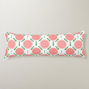 Coussins Longs motif à fleurs roses