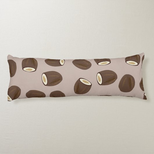 Coussins Longs Motif à la noix de coco (Dos)