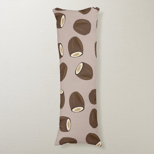 Coussins Longs Motif à la noix de coco (Devant (Vertical))