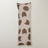 Coussins Longs Motif à la noix de coco (Dos (Vertical))