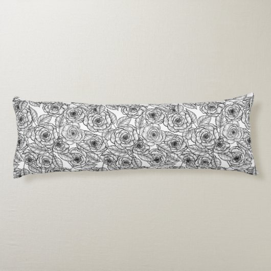 Coussins Longs motif à main rose (Dos)