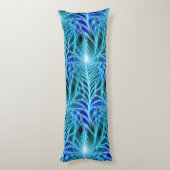 Coussins Longs Motif à répétition électrique bleu brillant (Dos (Vertical))