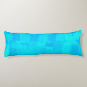 Coussins Longs Motif Abstrait Bleu Turquoise (Dos)