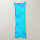 Coussins Longs Motif Abstrait Bleu Turquoise (Dos (Vertical))