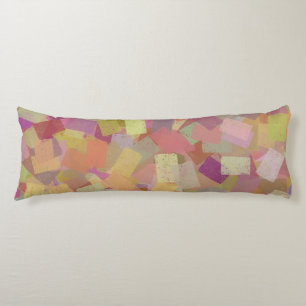Coussins Longs Motif Abstrait Cubiste Multicolore Coloré