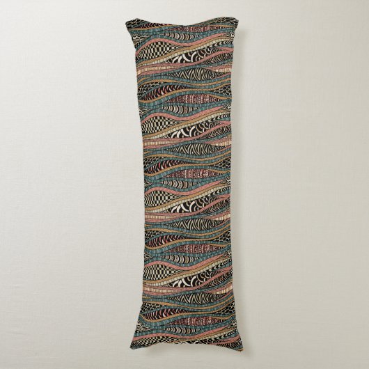 Coussins Longs Motif abstrait dans le style ethnique (Devant (Vertical))