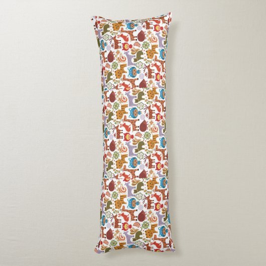 Coussins Longs Motif abstrait d'enfant et d'animaux (Dos (Vertical))