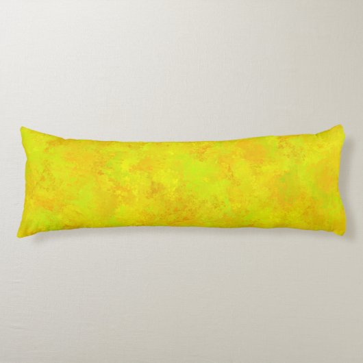 Coussins Longs Motif Abstrait Jaune Orange Vert (Devant)