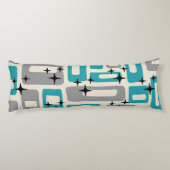 Coussins Longs Motif Abstrait Moderne du Milieu du Siècle (Dos)