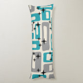 Coussins Longs Motif Abstrait Moderne du Milieu du Siècle (Dos (Vertical))