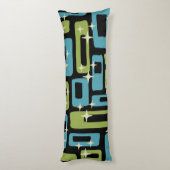 Coussins Longs Motif Abstrait moderne du milieu du siècle (Dos (Vertical))