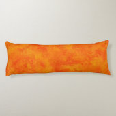 Coussins Longs Motif Abstrait Orange (Dos)