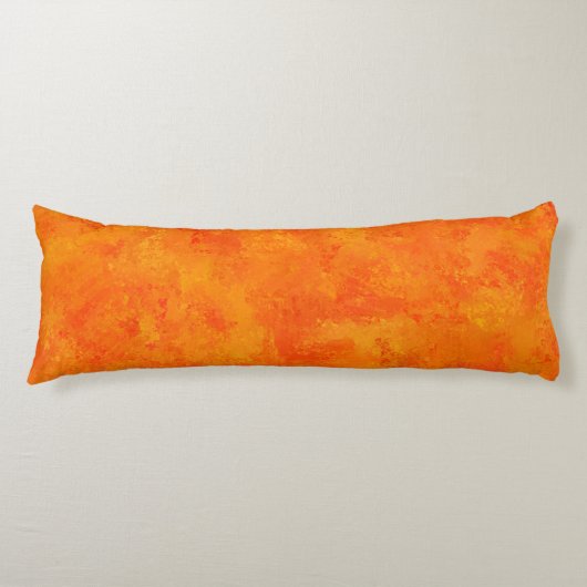 Coussins Longs Motif Abstrait Orange (Devant)