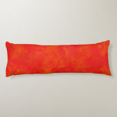 Coussins Longs Motif abstrait orange rouge (Dos)