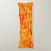 Coussins Longs Motif Abstrait orange rouge jaune (Devant (Vertical))