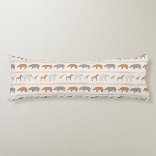 Coussins Longs Motif africain 1 d'animaux (Devant)