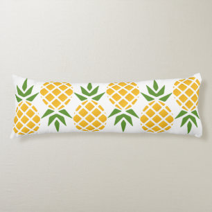 Coussins Longs Motif ananas   Couleur Arrière - plan modifiable