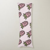 Coussins Longs Motif Ananas Y2K Rétro Funky (Devant (Vertical))