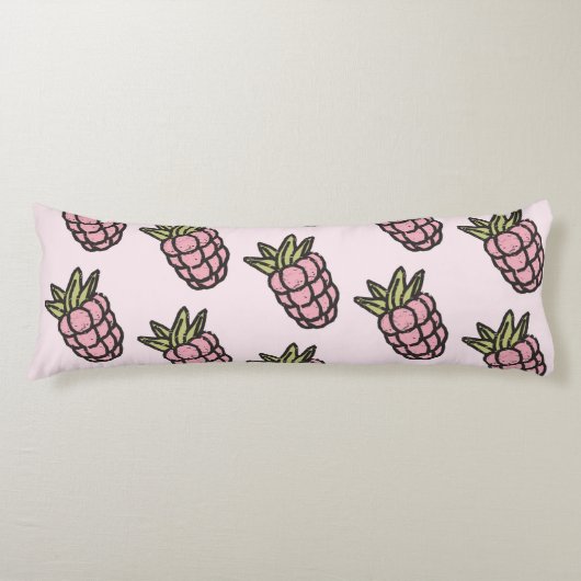 Coussins Longs Motif Ananas Y2K Rétro Funky (Devant)