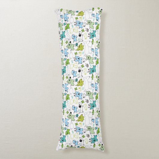 Coussins Longs motif animal d'arrière - plan d'enfants (Devant (Vertical))