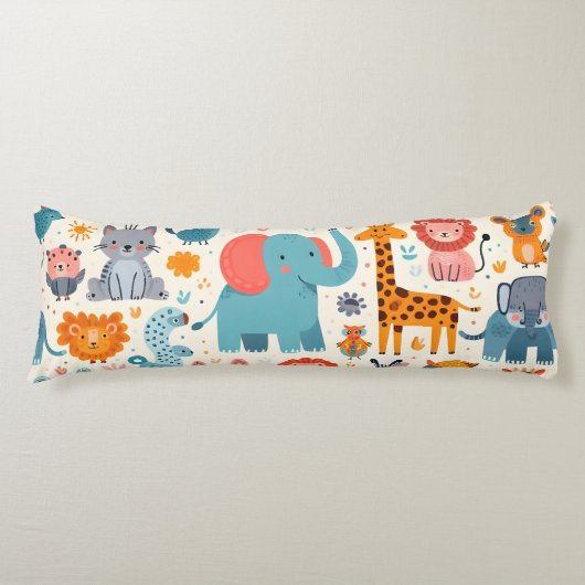 Coussins Longs Motif animal de dessin (Devant)