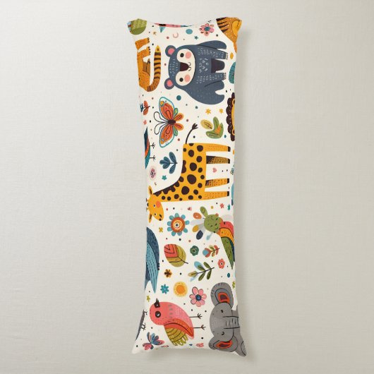 Coussins Longs Motif animal de dessin (devant Vertical)