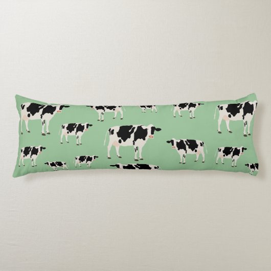 Coussins Longs Motif animal de ferme de vache (Devant)