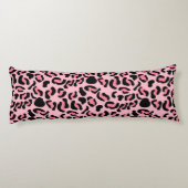 Coussins Longs Motif animalier rose moderne léopard (Dos)