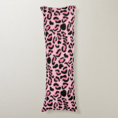 Coussins Longs Motif animalier rose moderne léopard (Devant (Vertical))