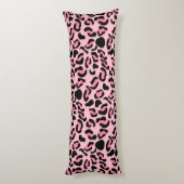 Coussins Longs Motif animalier rose moderne léopard (Dos (Vertical))