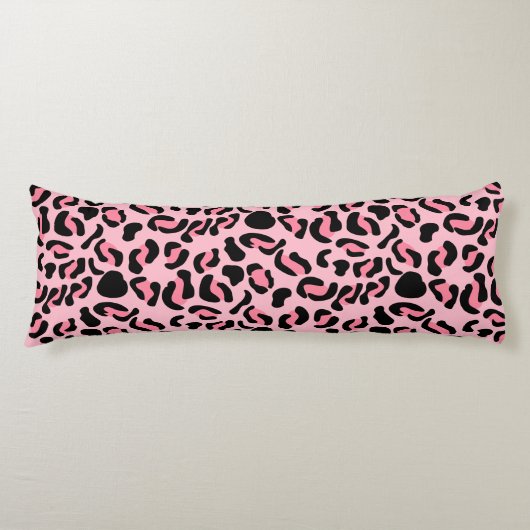 Coussins Longs Motif animalier rose moderne léopard (Devant)