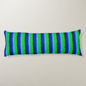 Coussins Longs Motif arc-en-ciel bleu vert abstrait 3D (Dos)