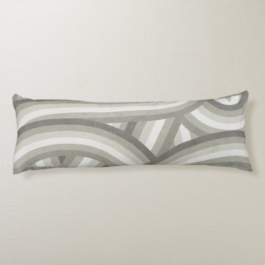 Coussins Longs Motif arc-en-ciel neutre/beige rétro (Dos)