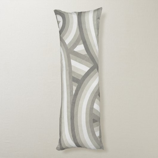 Coussins Longs Motif arc-en-ciel neutre/beige rétro (Dos (Vertical))